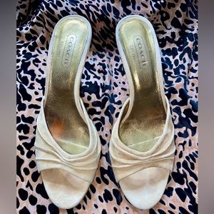 Coach Nude Kitten Heel